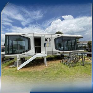 <span class=keywords><strong>Maison</strong></span> préfabriquée moderne - Design capsule spatiale, structure <span class=keywords><strong>en</strong></span> acier Apple Cabin, maisons mobiles - Product Image 5