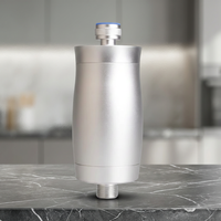 Filtre à eau de douche en alliage d'aluminium et charbon actif, 15 étapes, manuel, pour usage domestique, élimine le chlore