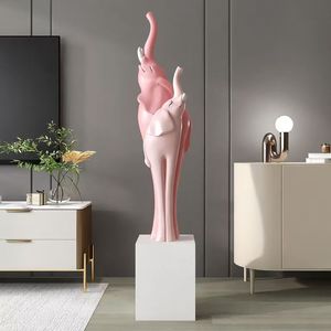 133X30CM Moderno Subdeclarado Elefante Floor-standing Item Decorativo <span class=keywords><strong>Home</strong></span> Acessórios para Sala Escultura de Entrada - Product Image 1
