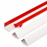 Protection d'angle en PVC robuste autocollante en forme de L pour meubles et panneaux muraux – Protection anti-collision en PVC