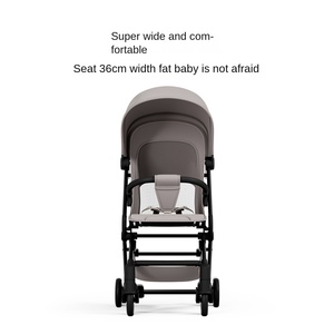 Poussette <span class=keywords><strong>bébé</strong></span> portable adaptée aux nouveau-nés, avec support dorsal orthopédique, approuvée par les compagnies aériennes, légère, pliable, système de voyage, jusqu'à 3 ans - Product Image 5