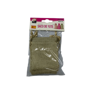 Sacchetto di Iuta 9x12Cm 4 Pezzi MNJ - Product Image 1