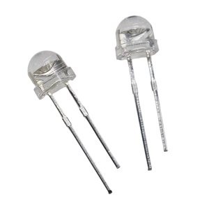 Mũ rơm 4.8mm LED Diode cao sáng 5mm chip lớn mũ rơm Trắng Đỏ Xanh xanh vàng - Product Image 3