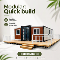 Dormitorio Modular Ignífugo A1 de Alta Seguridad de 40 pies con Pintura de Alta Temperatura para Alojamiento de Personal en Campamentos Laborales en Zonas Mineras