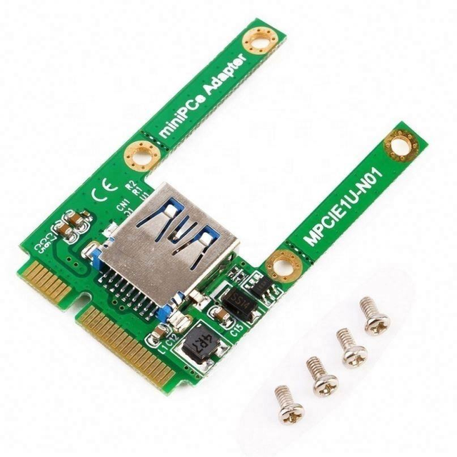 Mini PCIe PCI-E to USB 2.0 Adapter MPCIe to USB2.0 Converter Card