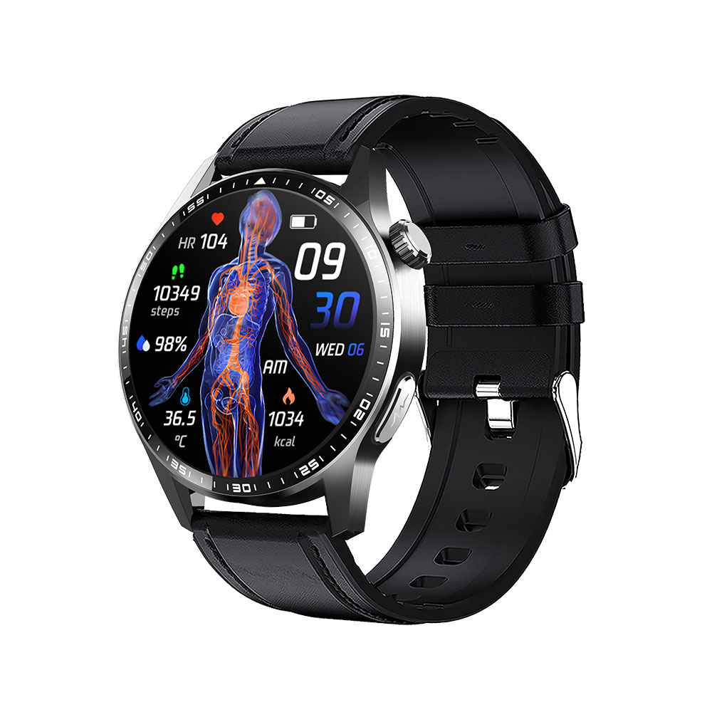 Cinturino in pelle nera