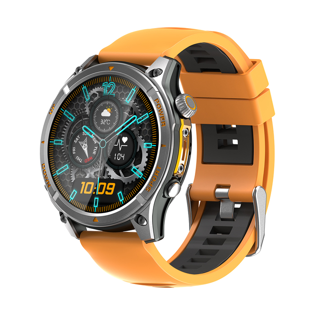 2026 LG116 Men's GPS Smart Watch 1.43inch AMOLED Screen AI Voice Assistant Fitness Tracker Sport Smartwatch with Compass