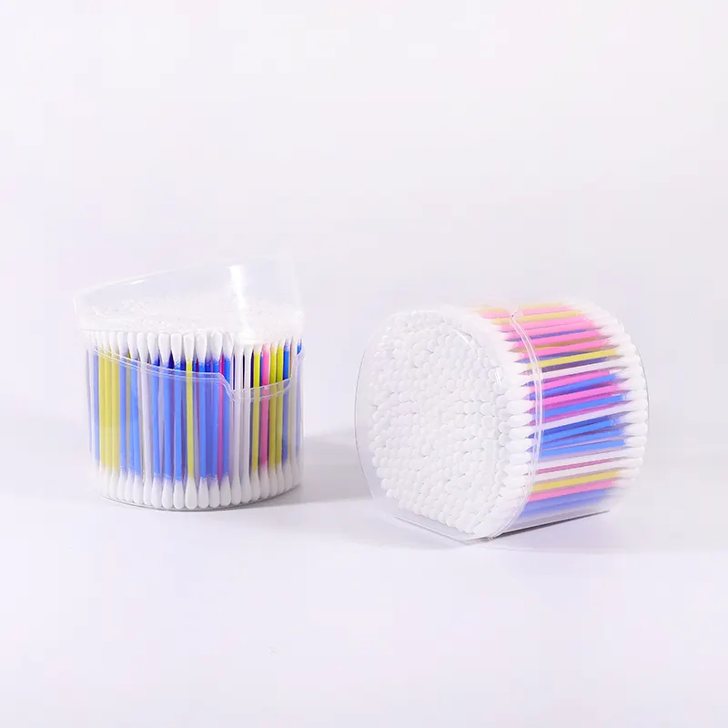 قطع من العلامة التجارية الخاصة عصا بلاستيكية ملونة قابلة للتحلل مع صندوق نصف دائري