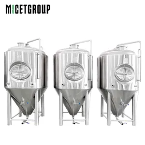 6BBL 8BBL 10BBL Craft brewery fermentation equipment conical bottom jacket wort fermentation tanks for sale