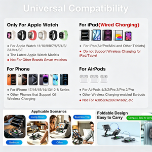 Estación de Carga Inalámbrica Plegable y Giratoria 6 en 1 para iPhone, <span class=keywords><strong>Apple</strong></span> <span class=keywords><strong>Watch</strong></span> y iPad - Product Image 5