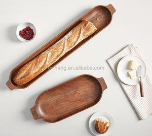 OEM 2026 Productos Innovadores Más Vendidos: Cuencos para Masa de Pan de Madera de <span class=keywords><strong>Acacia</strong></span> Chateau, Plato para Baguette <span class=keywords><strong>Francesa</strong></span> - Product Image 4