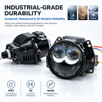 Projecteur LED double laser WD002 pour phare de voiture, lentille Bi-LED 45W 65W, faisceau haut et bas universel, kit de modernisation pour phare automobile