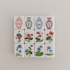 Nouvelles Tuiles de Mahjong Américain Auspicious Koi 2026 <span class=keywords><strong>en</strong></span> Acrylique Gravées au Laser avec Dos Effet Bois – Durables, Écologiques et Personnalisables pour <span class=keywords><strong>Jeu</strong></span> d'Échecs - Product Image 5