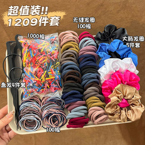 New Cross-border Handmade Scrunchie Hair Accessory Set Korean Style Fresh Simple High Elasticity Hair <strong>Ties</strong> for Women Wholesale - Product Image 2