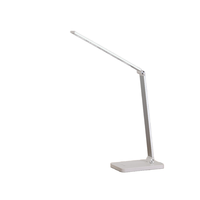 Lampe de bureau à LED à gradation à 5 niveaux Rechargeable et enfichable Lampe de lecture de dortoir d'étudiant pliable et tactile pour chambre à coucher