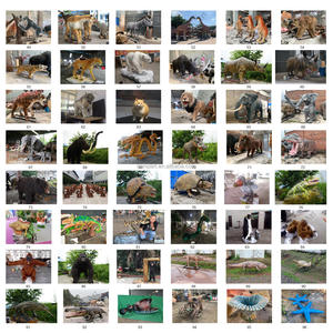 Guangzhou Nanchi fabbrica nuovi arrivati grandi modelli di Animatronics a grandezza naturale scultura di drago <span class=keywords><strong>rosso</strong></span> con suono realistico e movimento - Product Image 3