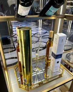 Maßgefertigte Moderne Aluminium-Luxus-Weinschränke mit Glastür, Fortschrittliche Metalltextur und Beleuchtung, Bar-Möbel - Product Image 5