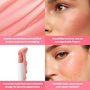 NOUVEAU Blush Liquide 11 Couleurs, Blush Marque Privée, Stick de Blush Rose, Cruelty Free, Vegan, Teinte Naturelle pour Joues et Lèvres, Maquillage 2 en 1 - Product Image 4