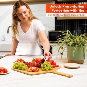 Bandeja Divisora de Bambú para Pizza, Carne, Pan, Frutas, Uso Doméstico - Product Image 4