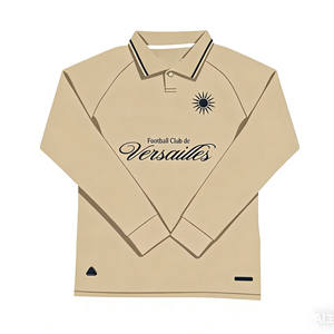 Versailles tweezits shirt van gestempeld staal met lange mouwen en korte mouwen, voetbalshirt met revers - Product Image 1