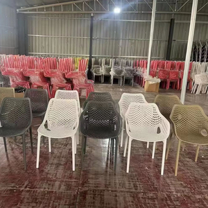 Chaises en plastique PP légères, empilables, sans accoudoirs, résistantes à l'eau, commande en gros pour événements, banquets et églises, 50 pièces/<span class=keywords><strong>lot</strong></span> - Product Image 3