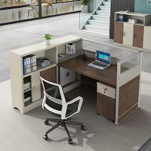 모듈 칸막이 책상 현대 사무실 분할 책상 디자인 1 2 3 4 6 사람 워크스테이션 열린 공간 책상 워크 스테이션