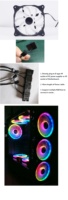 Ventiladores RGB de 120mm y 12cm, certificación RoHS para carcasa de Pc, gabinete utilizado para juegos, Gamer, refrigeración de portátiles, fabricante de China