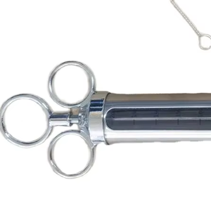 <span class=keywords><strong>Seringue</strong></span> d'injection de viande de <span class=keywords><strong>saumure</strong></span> en acier inoxydable de 2 oz avec 2 aiguilles Injecteur d'assaisonnement pour viande et volaille Outil de marinade - Product Image 2