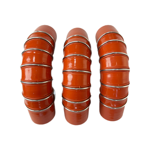 Tubes en silicone automobile turbocompressés à 90 degrés Jantes en acier de grand diamètre Refroidisseur intermédiaire de coude à bosse renforcé avec service de coupe - Product Image 2