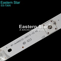 ES-736 10PCS/set Barre LED RF-AJ490E32-0601S-02 A2 Utilisée pour la bande de rétroéclairage LED de télévision SHARP LC-49CFE6241K