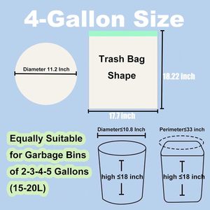 ถุงขยะครัวแบบมีเชือกผูกแข็งแรง ป้องกันการรั่วซึม ขนาดใหญ่ พร้อมหูจับผูกง่าย - Product Image 3