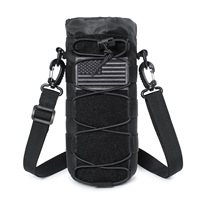 Sac bandoulière tactique sportif réglable Molle pour bouteille d'eau, idéal pour l'entraînement en extérieur, avec sangle d'épaule
