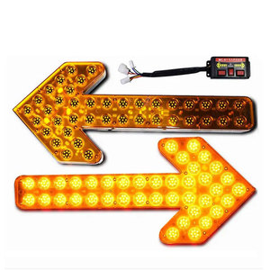 <span class=keywords><strong>LED</strong></span>信号灯,ストリートポータブルプラスチックソーラーパワー可視性2000m 3kgアンバー車の方向矢印 - Product Image 1