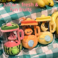 Boneka Plush Juicer Buah Anime Tianzong Selebriti Internet, Boneka Kreatif Berputar dengan Tali Tarik Bersulam, Hadiah Super Lembut dari Bahan PP