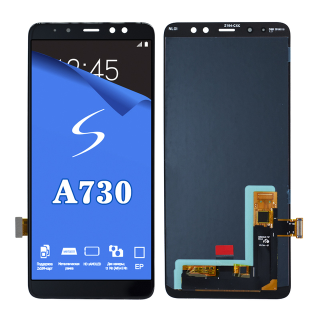 Mobile Phone Spare Parts Display for samsung galaxy A8 Plus A730 A730f Lcd Screen