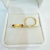 Boucles d'oreilles Huggie de luxe Xinfly en or 18 carats, style classique, solides et élégantes, bijoux de mariage et de fiançailles pour femmes