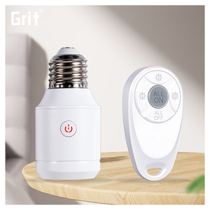 מנורת e26 e27 מנורת בסיס עגול עגול אור פלסטיק שקע מנורת 5a תקרה 5a תקרה עם שלט רחוק עבור אורות 500w - Product Image 2