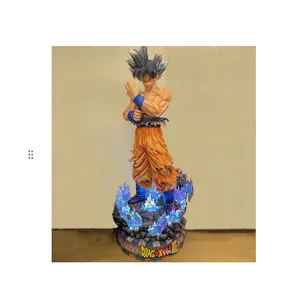 Personalizada Vida Em Tamanho Goku Fibra De Vidro Anime Japonês Resina Dragon Ball Estátua Goku Kakarotto Para O Presente Da Coleção