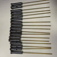 Système de canaux chauds SKD61 pour moule PET, comprenant vanne d'éjection, manchon de soupape, broche de noyau et buse, avec revêtement PVD