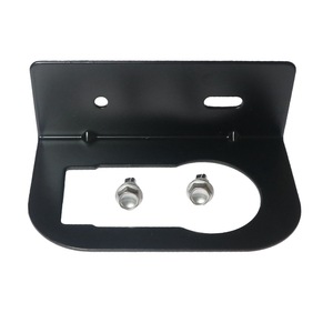 Trailer 4 Pin And 7 Pin Socket Mounting <b>Bracket</b> Steel <b>Black</b> For American Style Cargo Carrier - Product Image 2