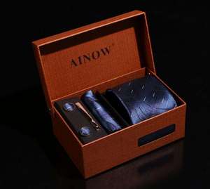 Corbata Elegante de Moda China, Última Tendencia, Bajo MOQ, 27 Colores en Stock, Corbata de Seda 100% Tejida para Hombre con Caja de Regalo para Negocios - Product Image 6