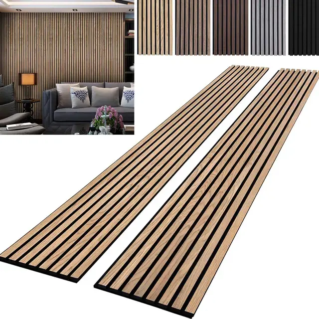 3D Model Design Wood Slat Acoustic Panel Indoor interior decoration Acoustic Wall Cladding Wall Panel