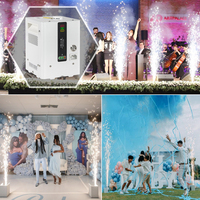 Mini machine à feux d'artifice à batterie de 350 W, vaporisateur de 3 mètres de cierges magiques froids pour mariage, club, DJ