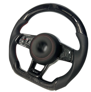 Volant personnalisé pour Volkswagen VW <span class=keywords><strong>Golf</strong></span> GTI MK75 <span class=keywords><strong>7</strong></span>, volant Polo Tiguan Jetta GTI <span class=keywords><strong>R</strong></span> en fibre de carbone - Product Image 3