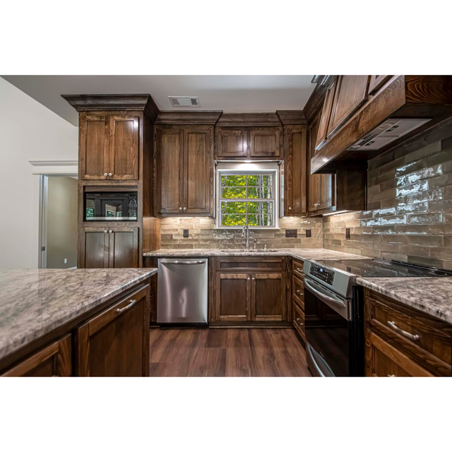 Factory Direct Supply Wholesale Price American Standard Size RTA Solid Wood Kitchen Cabinets Without MOQ Limit