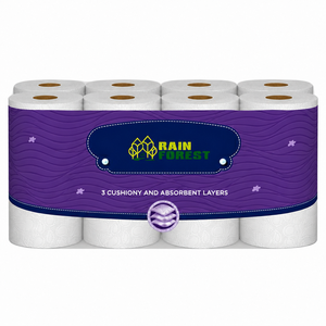Papel Higiénico Personalizado al por Mayor de 2, 3 y 4 Capas, Papel Higiénico Suave con Relieve, 100% Pulpa Virgen, Rollo de Papel Higiénico Sanitario - Product Image 1