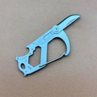 Couteau pliant multifonctionnel d'extérieur EDC, mini mousqueton d'escalade, porte-clés, ouvre-bouteille