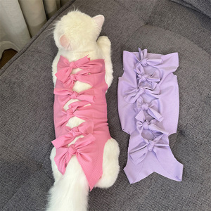 Großhandel Haustier Kleidung <span class=keywords><strong>Hot</strong></span> Sale Cat Recovery Anzug Spay Anti-Licking Entwöhnung anzug Strap Style Chirurgische Kleidung für Katzen - Product Image 4