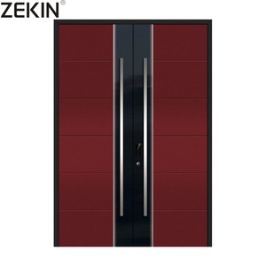 Puerta Principal de Estilo Moderno, Puerta de Entrada de Alta Gama, Autocerrante, Insonorizada, de Seguridad, de Aleación de Aluminio, Pivotante - Product Image 2