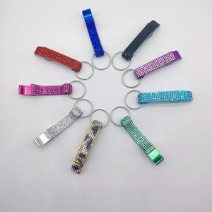 Llavero Abridor <span class=keywords><strong>de</strong></span> <span class=keywords><strong>Botellas</strong></span> con Diamantes <span class=keywords><strong>de</strong></span> Imitación Brillantes para Mujer, Accesorio <span class=keywords><strong>de</strong></span> Moda para Bolso, Colgante Elegante y Ecológico para Coche - Product Image 1